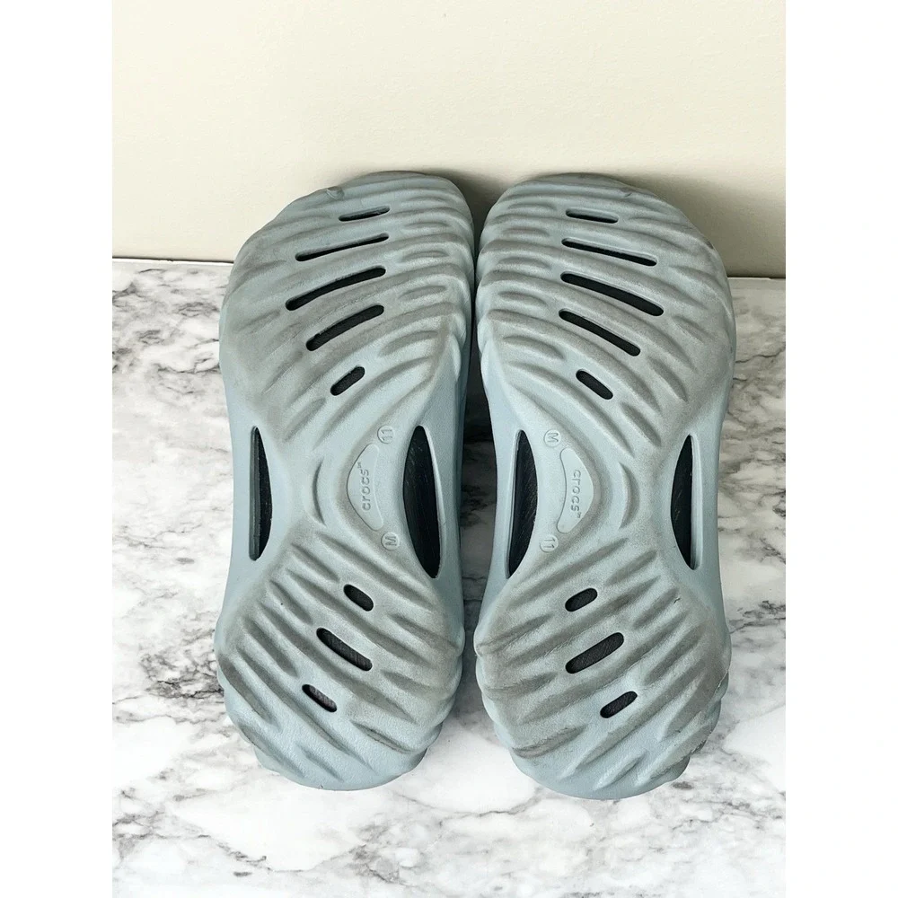 Crocs Echo Wave Pond Men's Sz 11.5 Sandals Slides #210521-3YO
